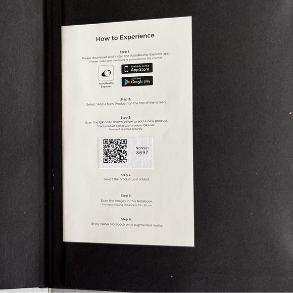 NASA Journal with blank pages & Augmented Reality inside covers. Great condition - Picture 4 of 6